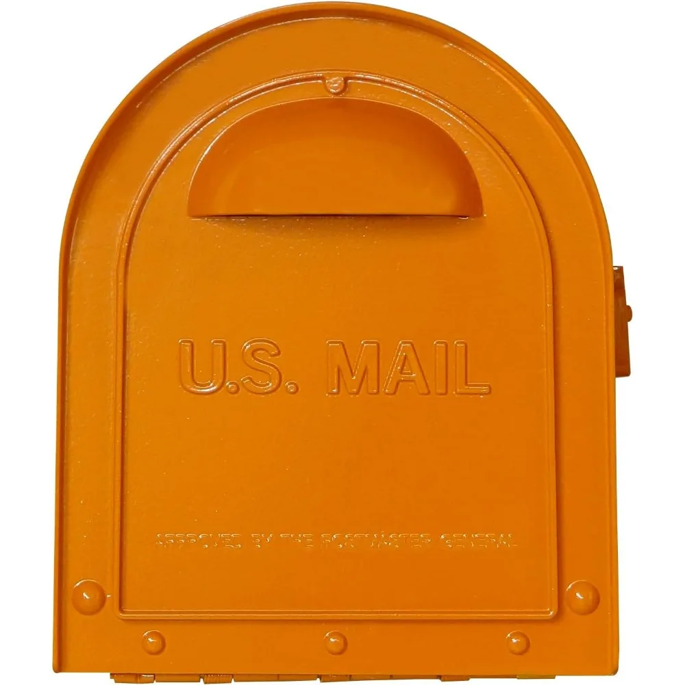 صندوق بريد Special Lite Modern Dylan Curbside - صندوق بريد من الألومنيوم البرتقالي لتركيب البريد - SCD-1008-ORG