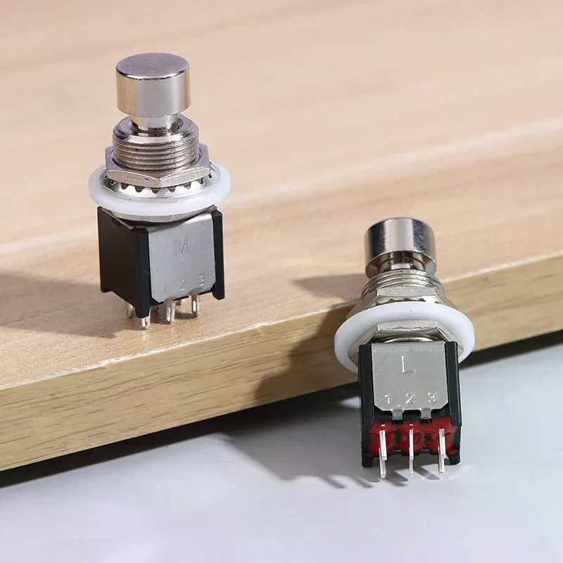 DPDT الإغلاق لحظة تشغيل/تشغيل مفتاح سفلي تأثيرات الغيتار دواسة صندوق ستومب 6Pin زر إيقاف الطوارئ لدواسة تأثير الغيتار #4