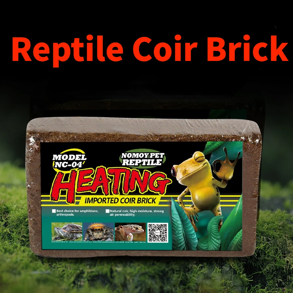 Coconut Soil Hibernating Simulate Natural Environment Reptile Observation Box Base Bedding Material Reptile Coconut Shell Bricks