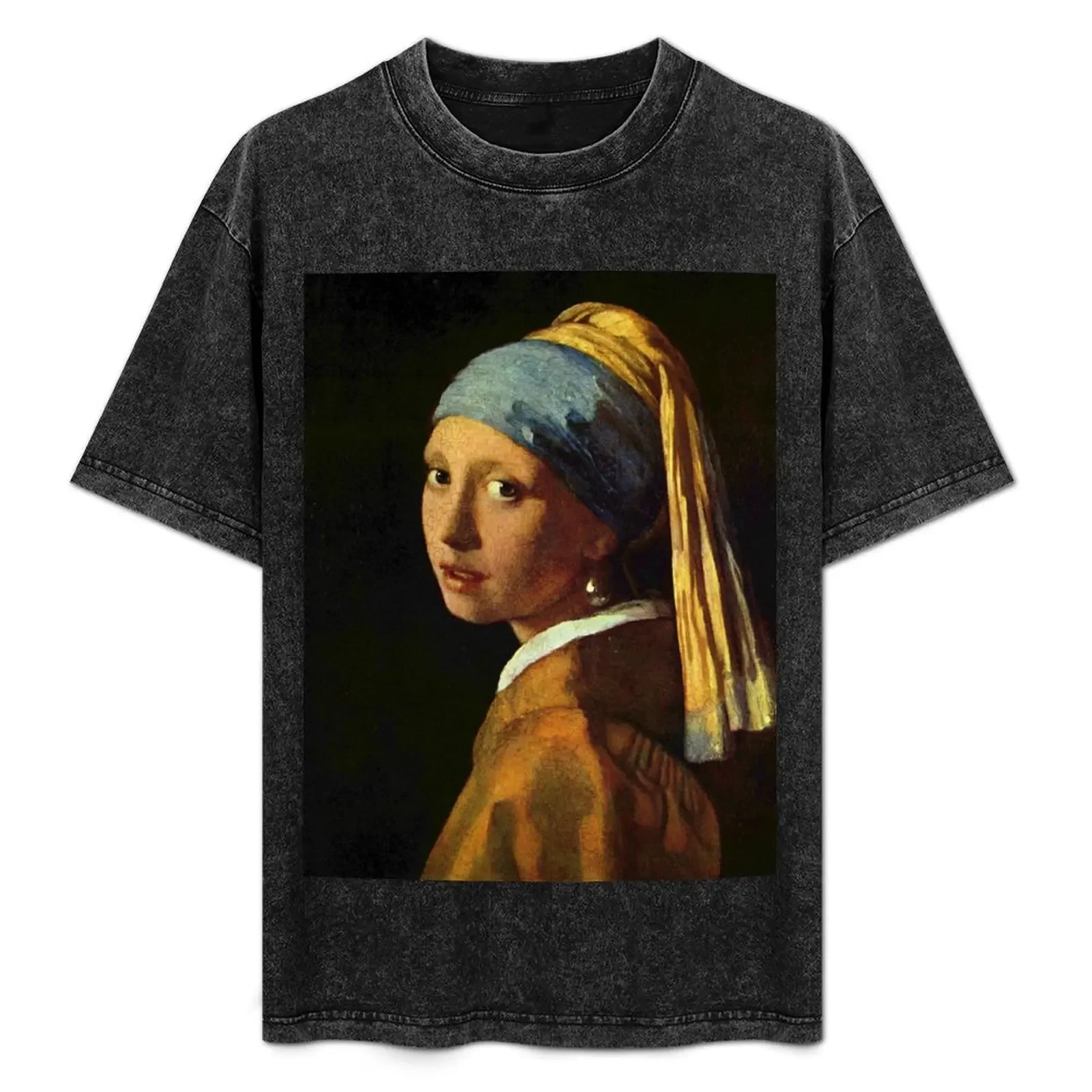 Girl with a Pearl Earring T-Shirt tops sports fans mens t shirts pack