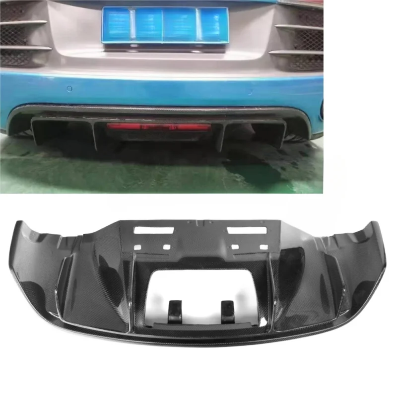

For Audi R8 V10 2008-2015 V2 Style Real Carbon Fiber Rear Bumper Lip Diffuser Kit