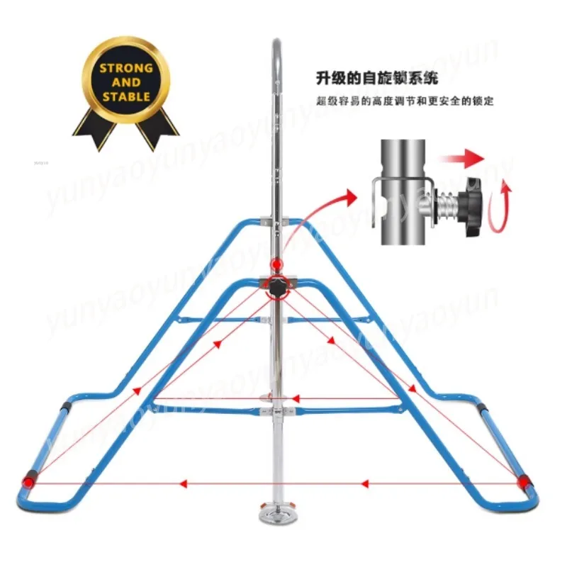 Foldable Reinforced Kids Pull Up Horizontal Bar Swing Frame Household Outdoor Exercise Equipment