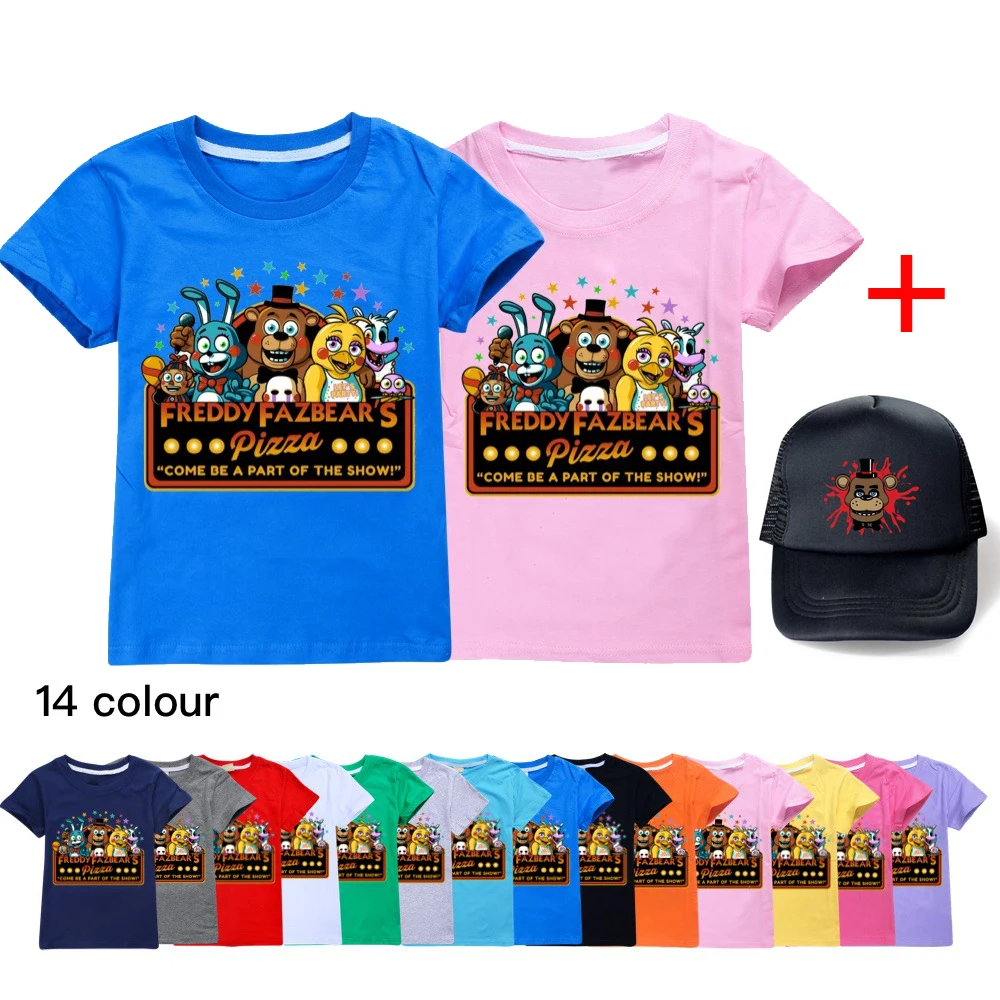 

Summer Fashion Clothing Kid 3D Five Night At Freddy Fnaf T-shirt Children Cartoon Printed Tee Tshirts clothes for boys girls Top