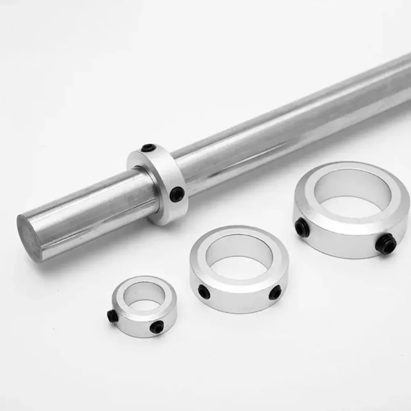10Pcs 6-30mm Dia Fixed Locking Limit Ring Stop Screw Type Aluminum Alloy Shaft Collar Retaining Ring Retainer Locator Hardware