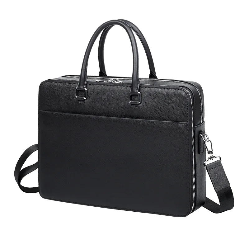 Mode Heren Aktetas Trendy Grote Capaciteit Zakelijke Messenger Bags MenCommuter Multifunctionele Heren Handtas Lederen Laptoptas