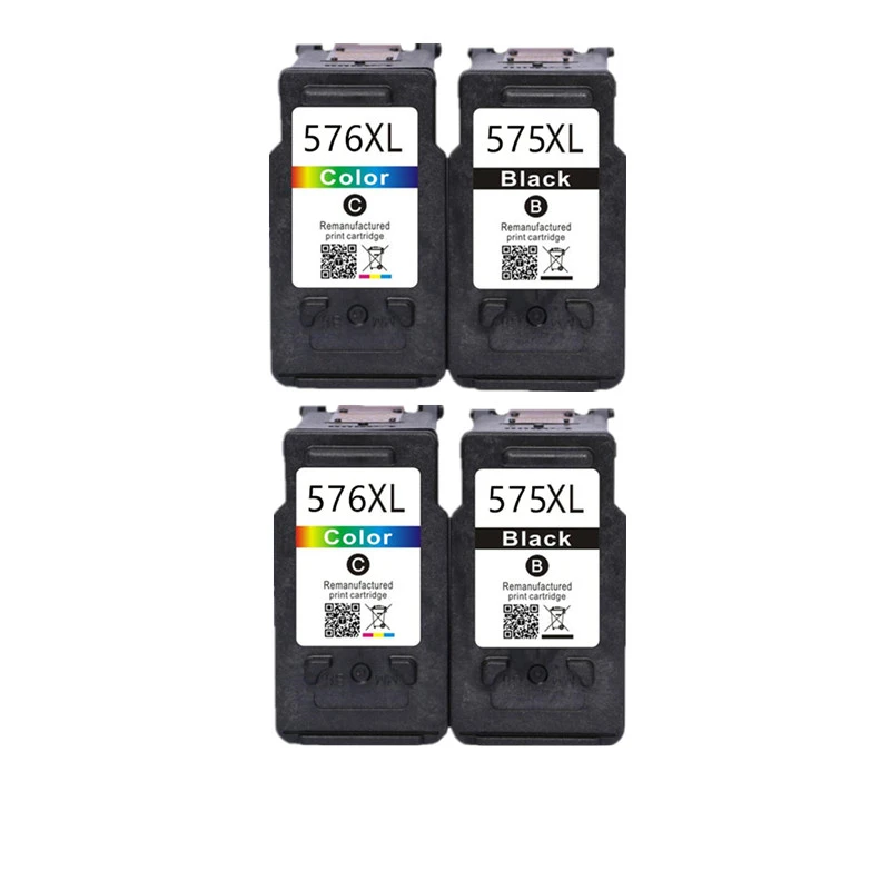 Gereviseerde 575 XL 576 XL PG 575 CL 576 PG-575 CL-576 Inktcartridge voor Canon PIXMA TS3550i TS3551i TR4750i TR4751i Printer - afbeelding 1