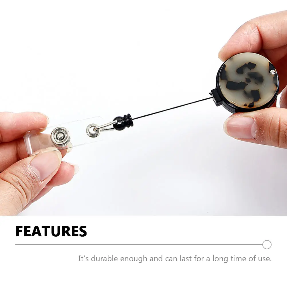 

Leopard Badge Holder Nurse Doctor Id Cards Clip Creative Name Tag Accessory for Students Teachers Factory Workers Long