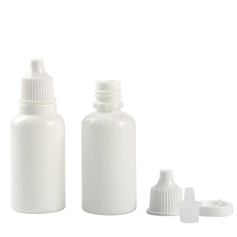 5 ml 10 ml 15 ml 20 ml 30 ml Lege Witte Druppelflesje Essentiële Olie Parfum Dropping verpakking Plastic Reizen Containers Gratis Verzending