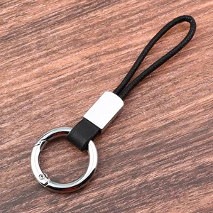 Chaveiros de couro genuíno para homens e mulheres, cordão simples, suporte da chave do carro, tampa da chave, acessórios de chaveiro automático 8 principais vendas chaveiros lisos de couro - №7