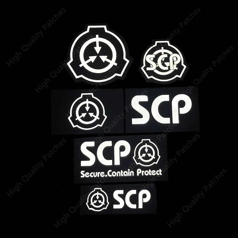 SCP foundation logo magic patch reflective SCP tactical backpack patch armband embroidery patch clothing embroidery DIY