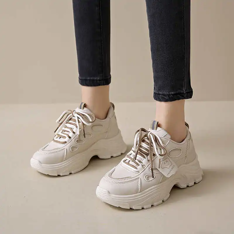 

Plateforme Rubber Sole Shoes Woman Size 45 Golf Skate Board Women Sneakers Sport Fit Sho Footwear Sapa First Degree Brand