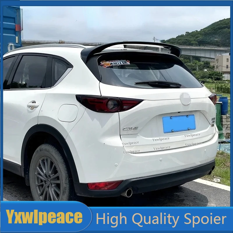 

For Mazda CX-5 CX5 2017 2018 2019 Spoiler ABS Plastic Unpainted Color Rear Roof Spoiler Trunk Wing Body Kit Accessories