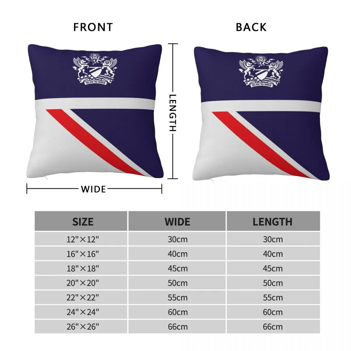 British Airways Landor Pillowcase Polyester Linen Velvet Creative Zip Decorative Pillow Case Sofa Cushion Cover