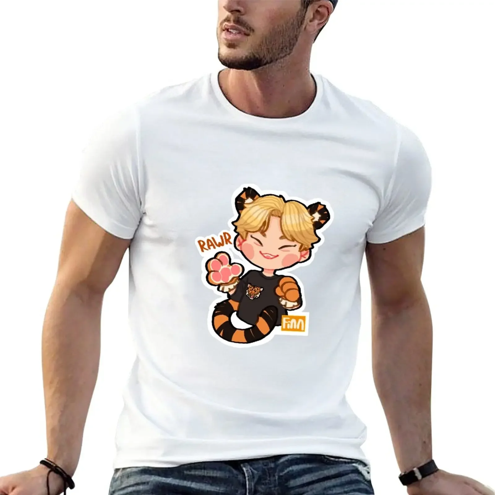 Little Tiger Hoshi-Camiseta con estampado de animales para niños, camisetas negras, camisas de sudor, hombres, nueva