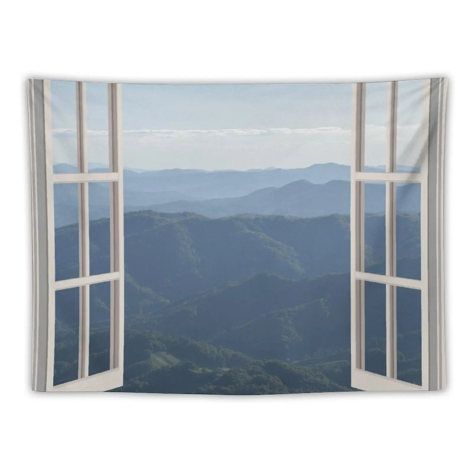 

New Appalachian Mountains Window Tapestry Wall Hanging Wall Decorative Wall Tapestry Decor For Bedroom Wall Hanging Decor