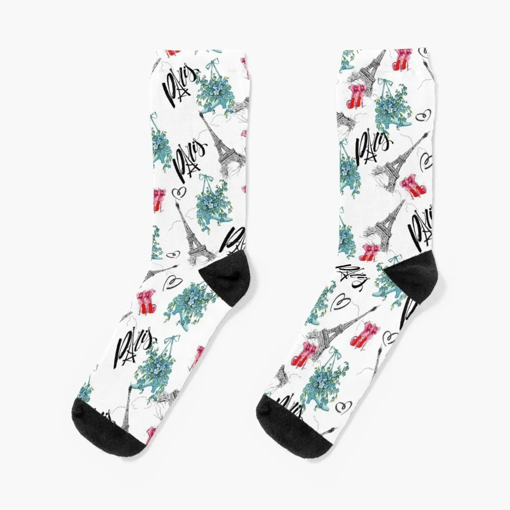 all-over Eiffel Tower print Socks kids Rugby Girl'S Socks Men's