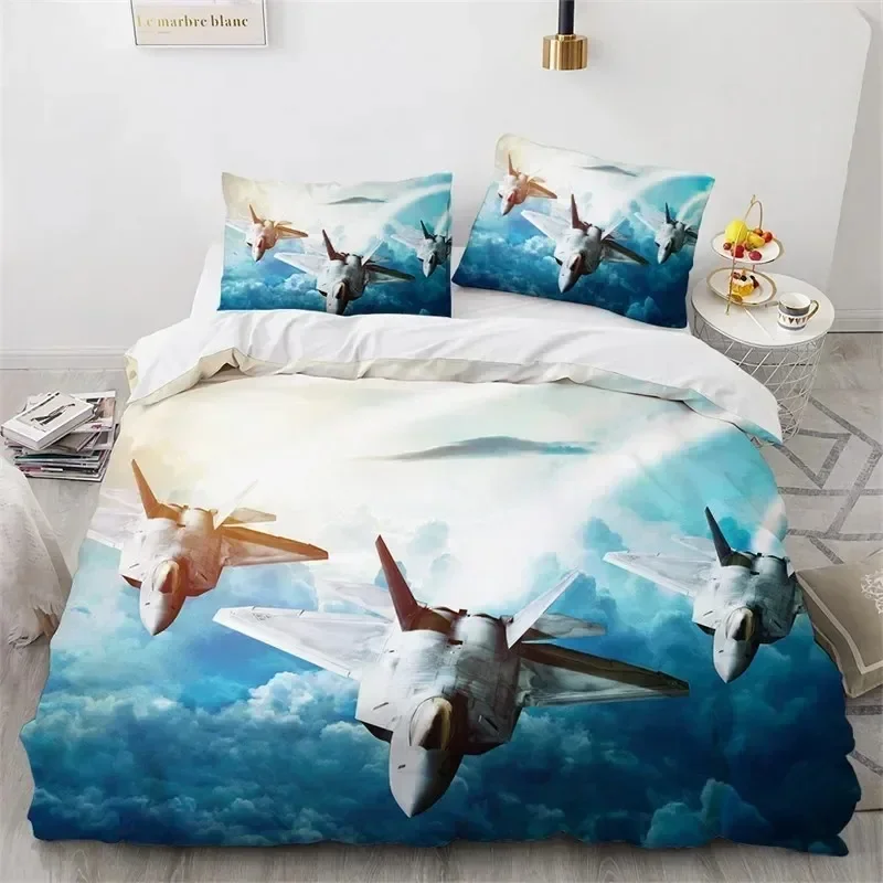 

Airplane Flying Plane 3D NEW Duvet Cover Pillowcase Bedding Set Adult Boy Girl Bedroom Decoration Children Single Double Large