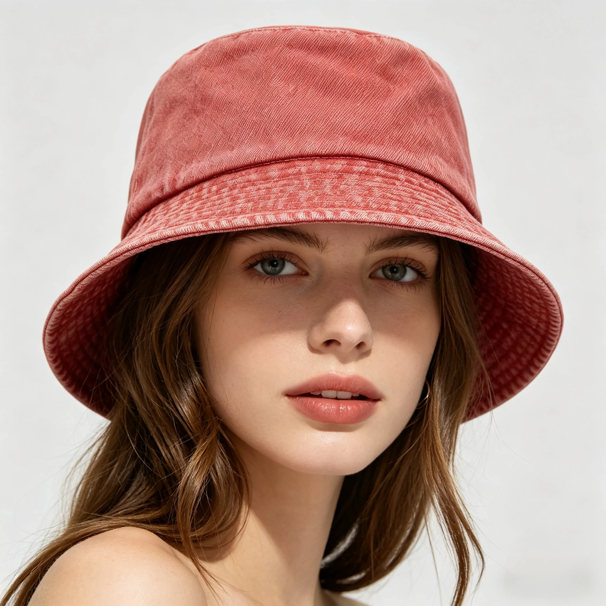 Candy Color Unisex Summer Washed Denim Bucket Hat For Women Solid Outdoor Casual Wide Brim Sunshade Beach Fisherman Cap Men Gift
