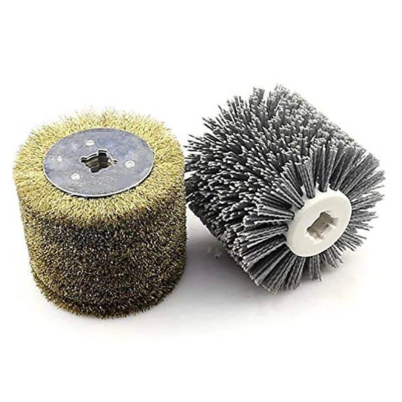 2 In 1 Woodwooking Polishing Wheel Brush Drum Sander Tools For Woodworker