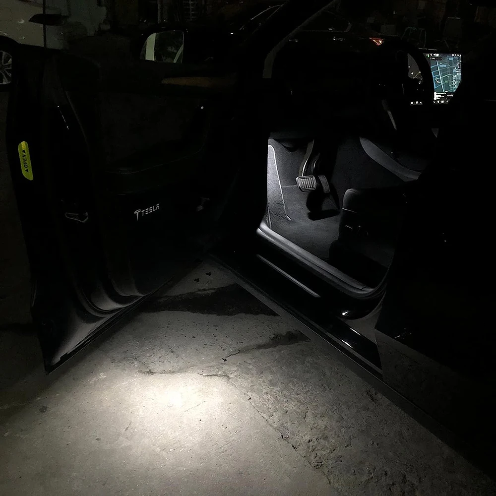 Per Tesla Model 3/Y/S/X lampadine per interni a LED Ultra-luminose Kit accessori fit Trunk, Frunk, pozzanghera per porte, luci per piedi