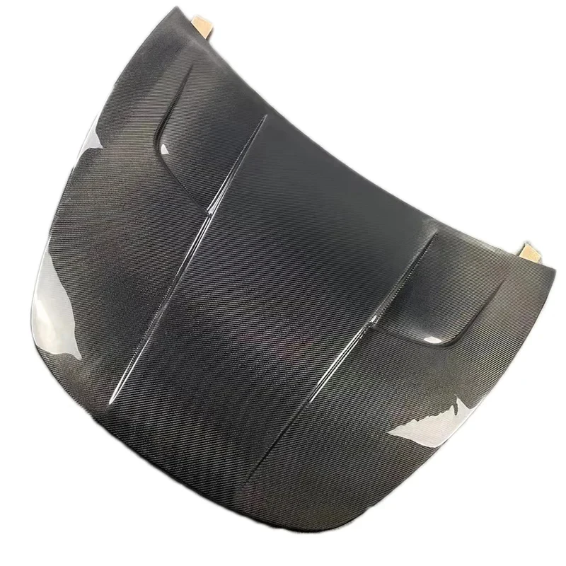 Direct Fit OEM Style Dry Carbon Fiber Front Bumper & Engine Hood Bonnet For Model 3 Y S Plaid