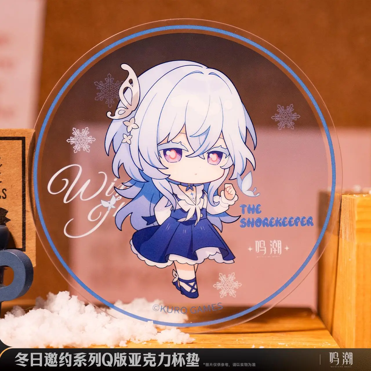 2025 Anime Wuthering Waves Winter Invitation Series Q Version Acrylic Coaster Xiangli Yao Rover Camellya Yinlin Cup Mat Gift