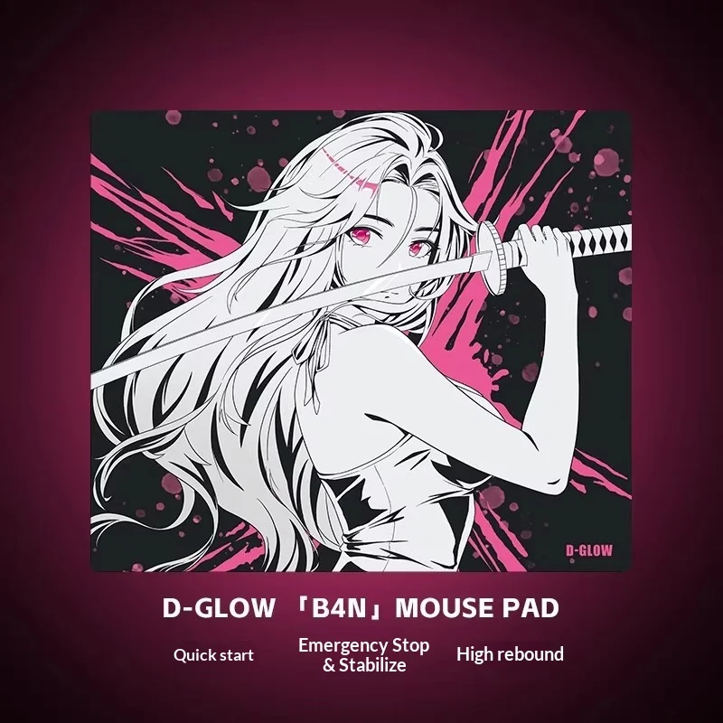 D-GLOW B4N Gaming Mousepad FPS Smooth and Speed Mouse Pad Skin-friendly Skidproof For CSGO APEX Valorant Pc Accessories Gifts
