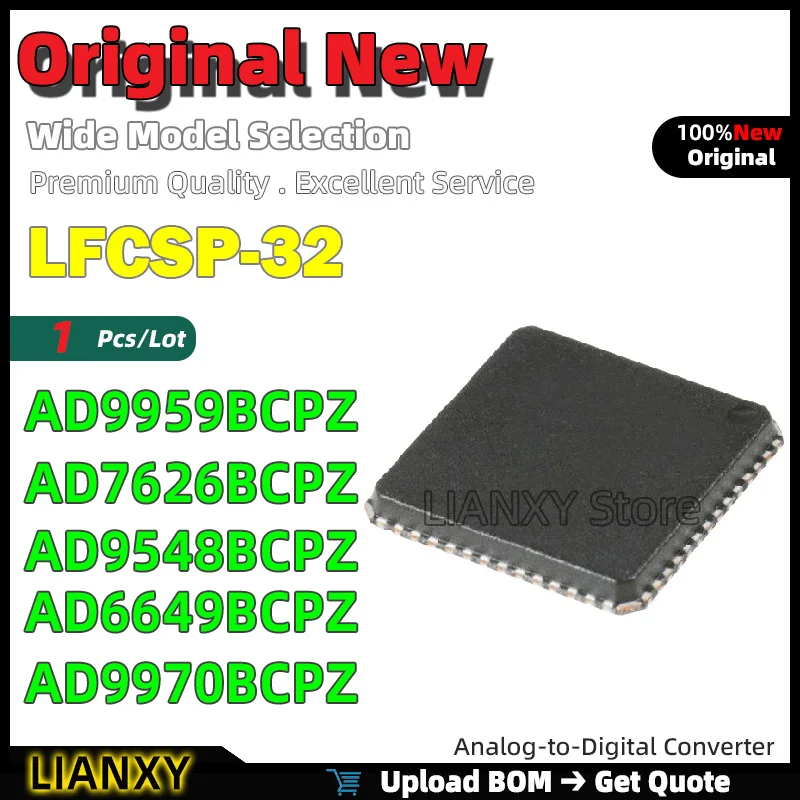 1pcs LFCSP-32 AD9959BCPZ AD7626BCPZ AD9548BCPZ AD6649BCPZ AD9970BCPZ Analog-to-Digital Converter New Original