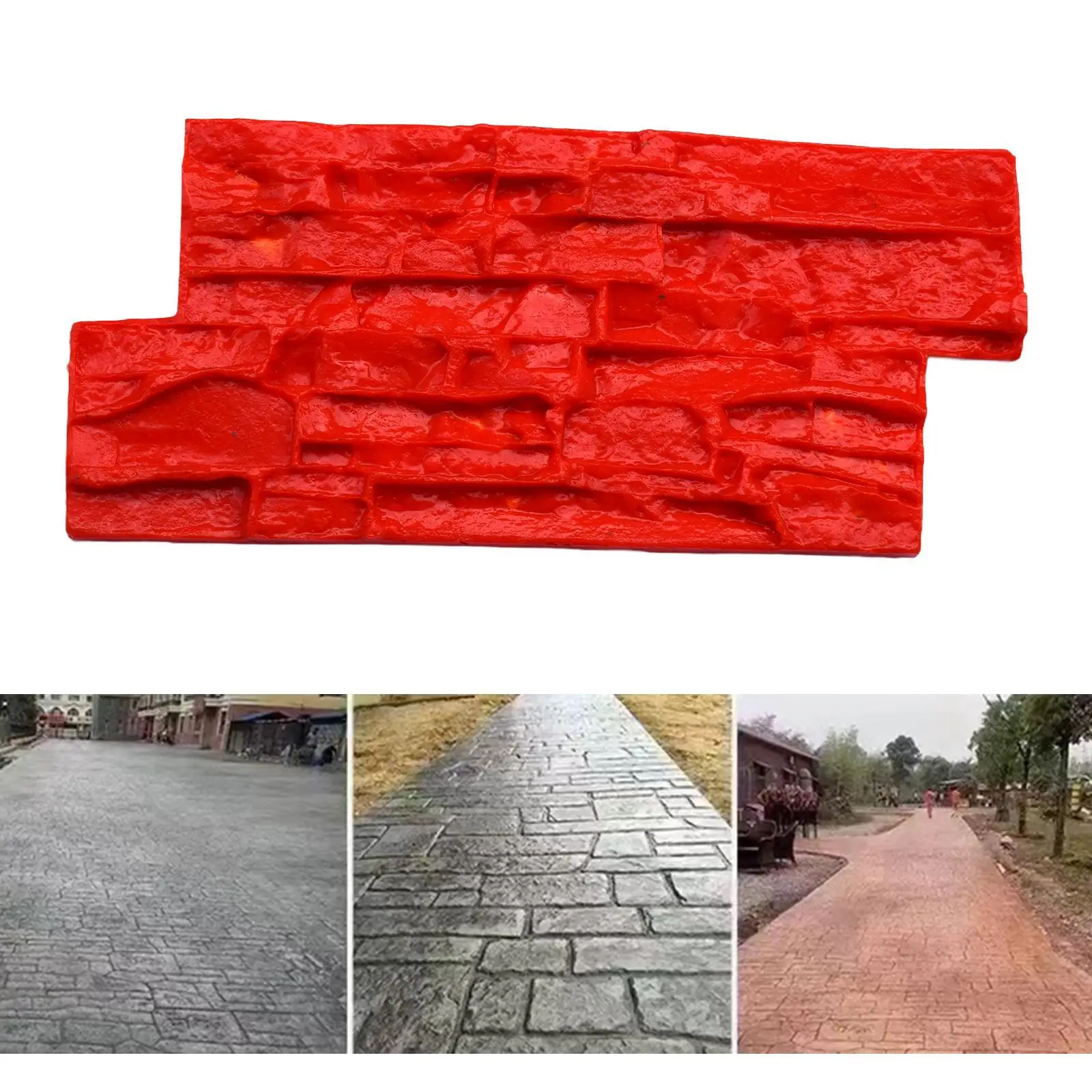 Stromatolite Concrete Model Vivid Stone Texture Paving Pattern Maker Floor Imprinting Stamp Stamp Mat Casting Model