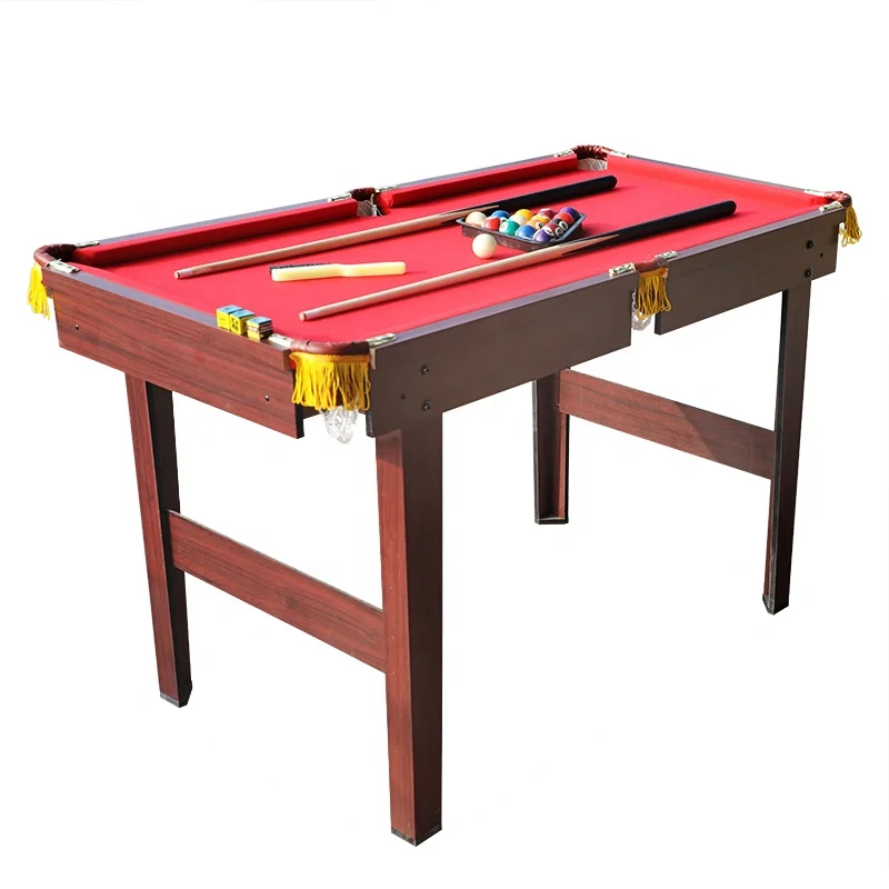 4FT Size Mini Snooker Billiard Table  with Pick Up Pocket for Family Kids Toy Game On Sale