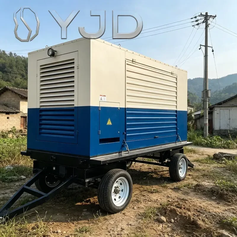 Large Portable Water Cool Silent Diesel Generator Set 3 Phase Custom Voltage Frequency Color Logo for Africa 20KVA 88KVA