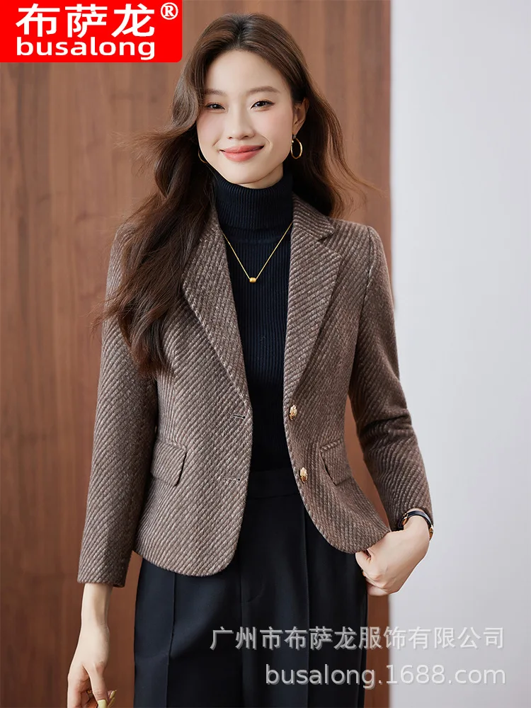 2025New Stilvolle Mode Anzug Casual frauen Langarm Professionelle Blazer Formale frauen Einzel Jacke Workwear8688