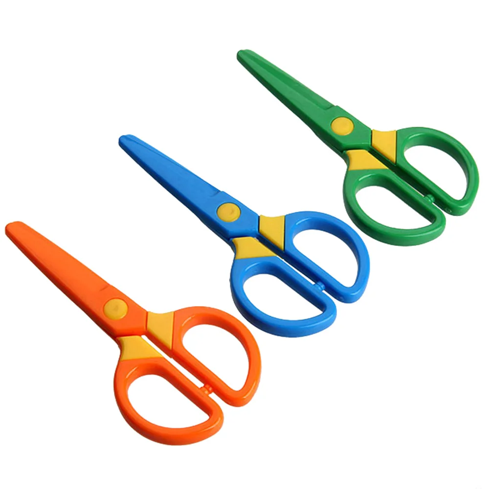 

10Pcs Kids Scissors Safe Edge Plastic Craft Scissors for DIY Art Projects School Scrapbooking Greeting Cards Making Lightweight