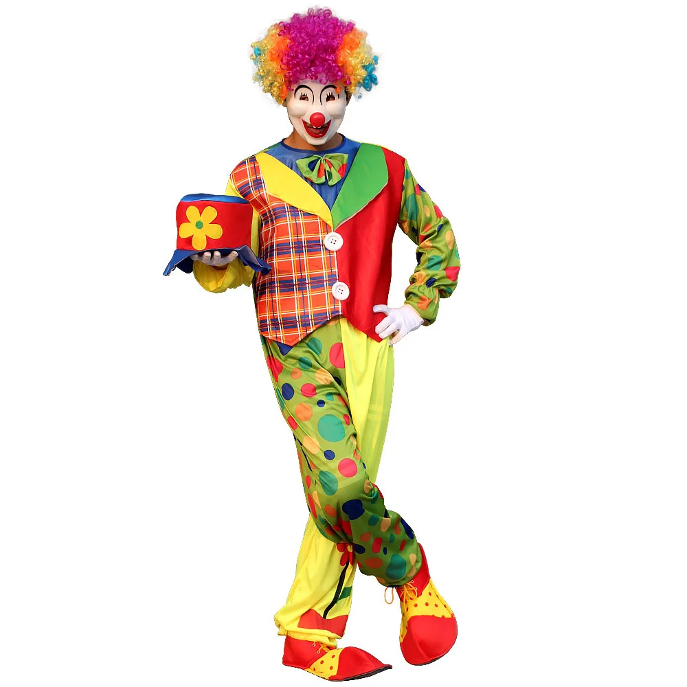 

Adult Men Costumes Funny Circus Naughty Women Fancy Dress Cosplay Carnival Party Clown Costume