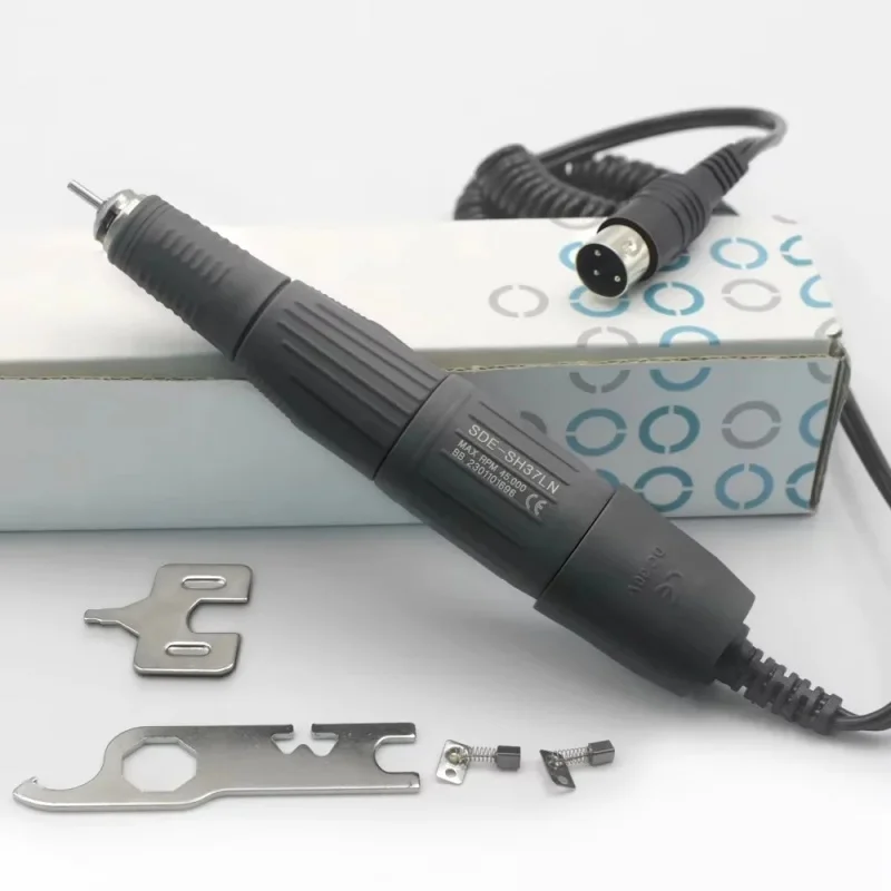 

210 Marathon N3 H37LN High-Speed Nail Drill Handpiece 45000rpm 65W Powerful Electric Manicure Pedicure Kit with File Bits for Na