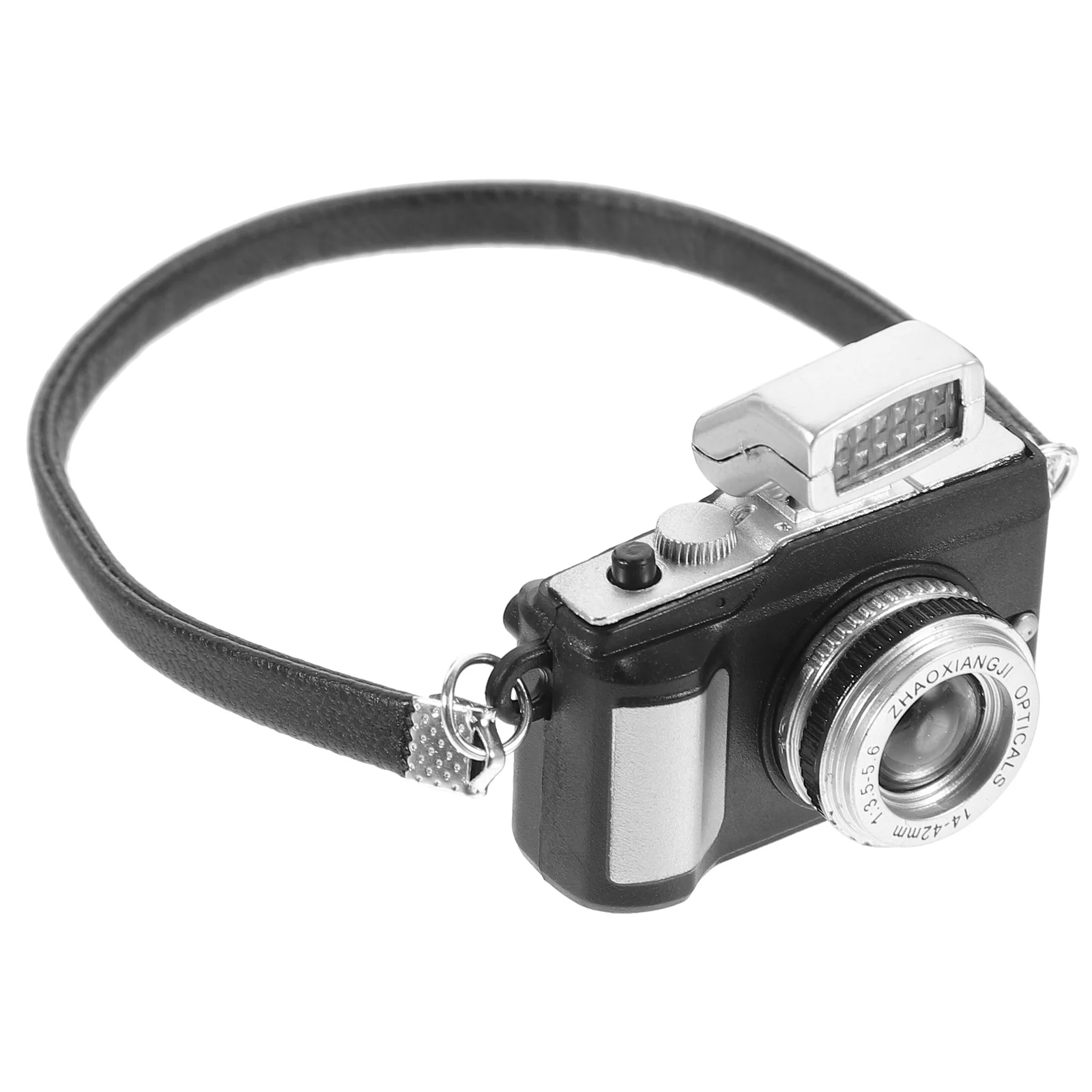 

Dollhouse Strap Camera Bar Decor Coffee Kid Toy Mini Vintage Miniature Ornament Plastic Model Decoration Desktop Retro