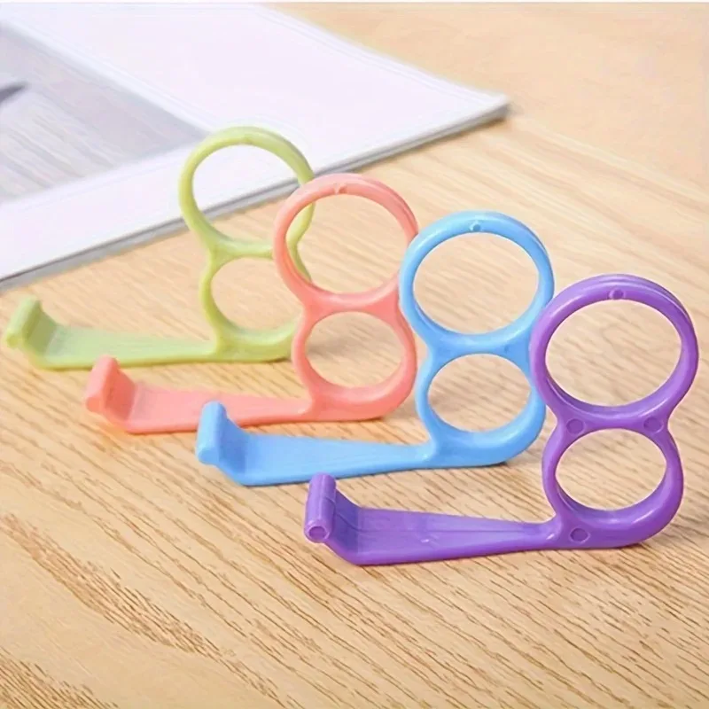 

Durable Phone Grip Holders Durable Plastic Non-Slip Finger Ring Stand Mounting Utility Hooks for Secure Handheld Use & Desktop