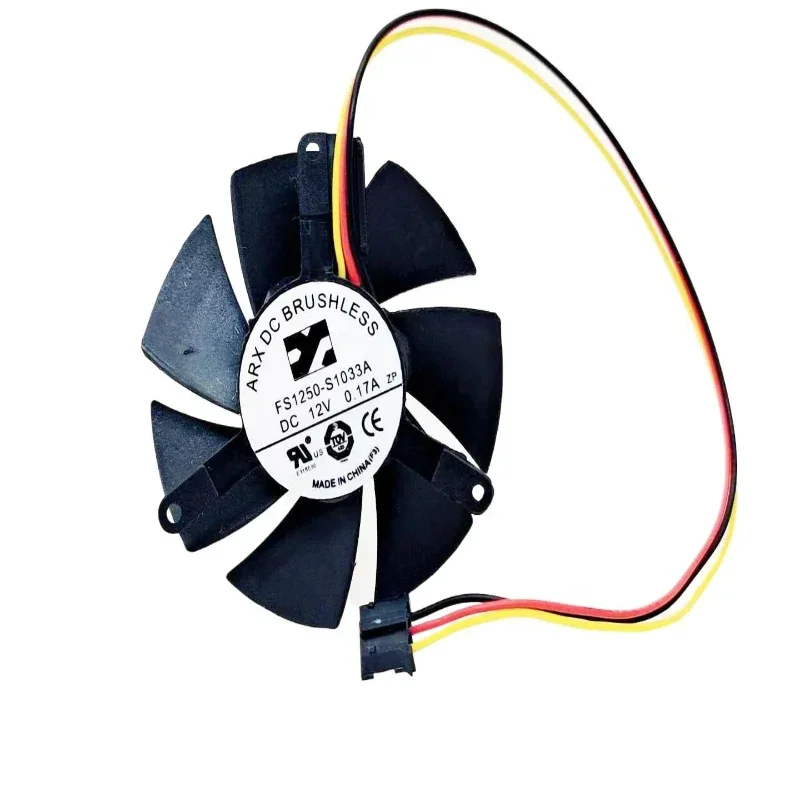 ARX FS1250-S1033A DC 12V 0.17A 50X50x10mm 3-Wire Server Cooling Fan