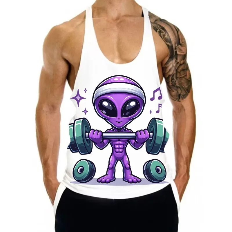 Summer Funny Brand Fitness Clothing Bodybuilding Tank Top Men Gyms Singlet Cotton Sleeveless Shirt Workout Man Undershirt