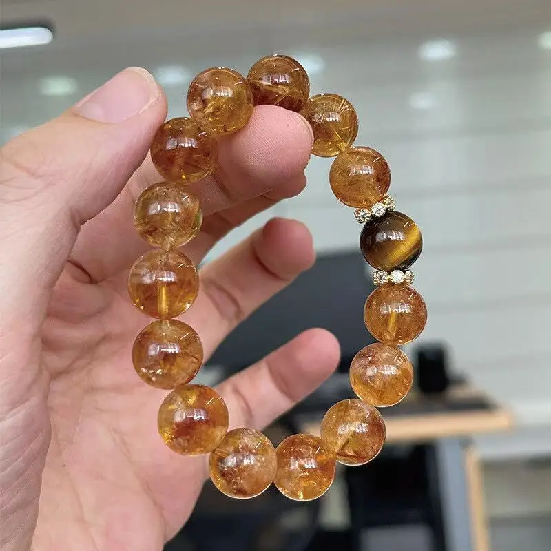 

Natural Citrine Bracelet Women's Light Luxury Fashion Bracelet Original Design