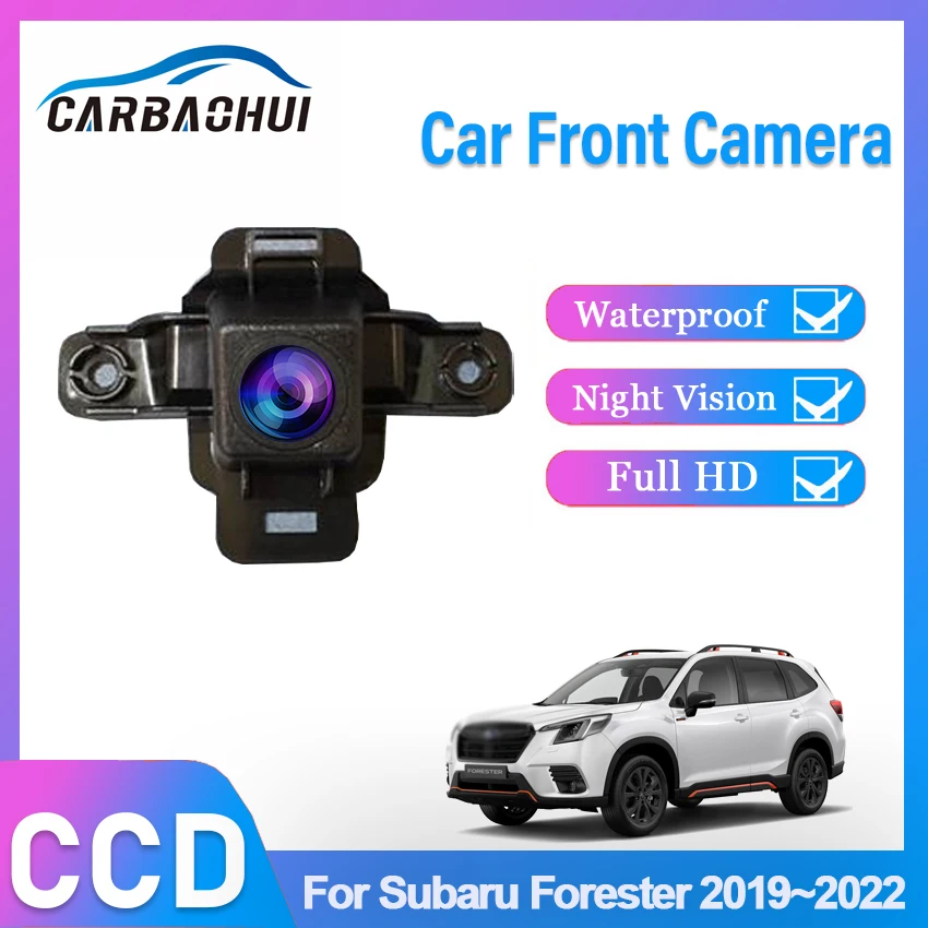 HD CCD Car Front View Parking Night Vision Positive Waterproof High Quality Logo Camera For Subaru Forester 2019 2020 2021 2022