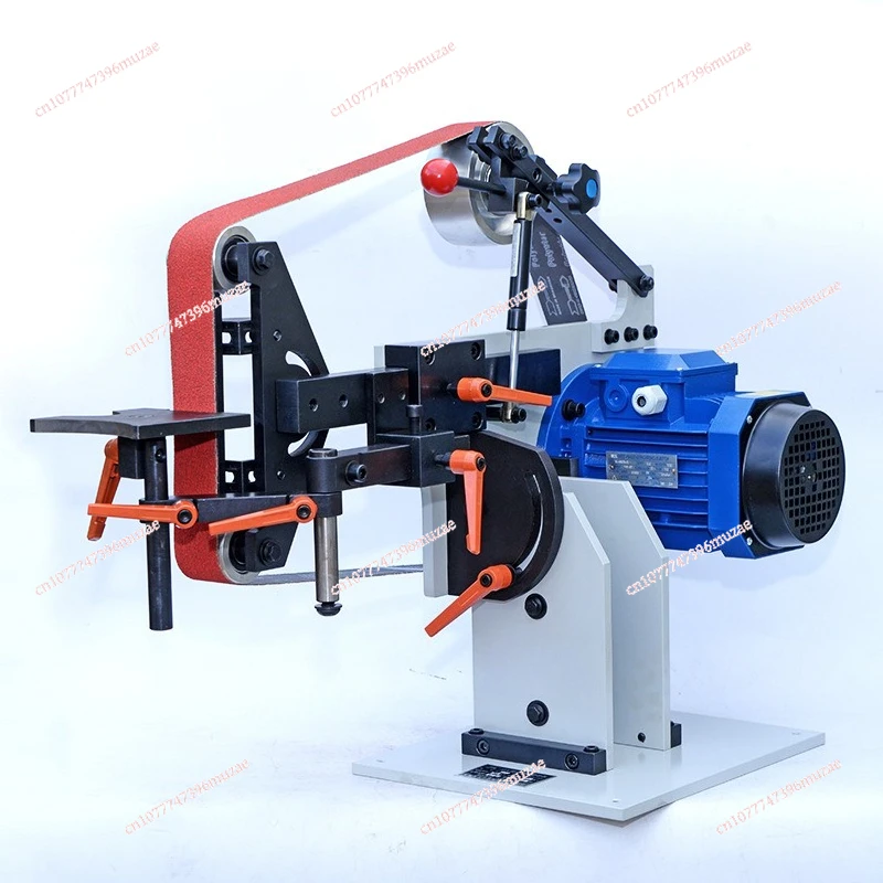 Desktop Flat Belt Machine Sandbox  Sandpaper  Polishing  Angle Grinding Edge Electric Belt Machine