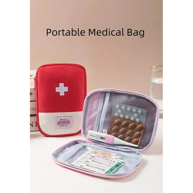 3 unids/set bolsa de almacenamiento médico portátil Camping botiquín de primeros auxilios de emergencia organizador hogar al aire libre pastillero de viaje nuevo caliente