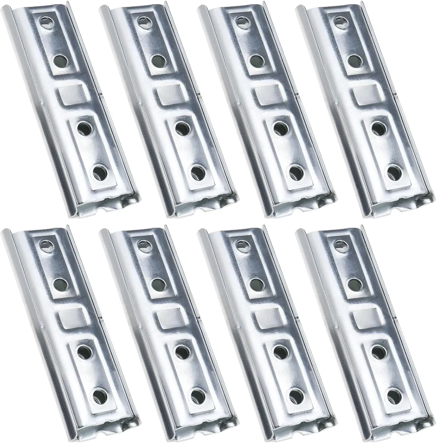 

8 Pairs Headboard Panel Wall Fixing Brackets Heavy Duty Interlocking Hangers Furniture Connector Metal Sectional Sofa