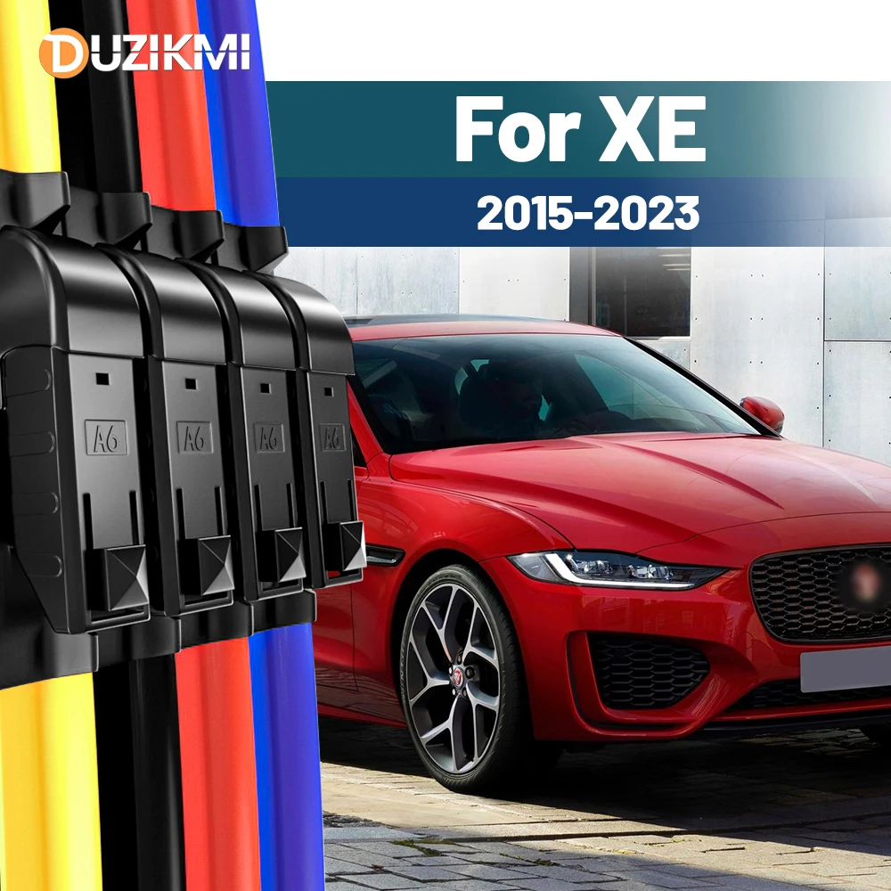 Für Jaguar XE X760 2015-2023 2016 2017 2018 2019 2020 2021 2022 2 stücke Frontscheibe Scheibenwischerblätter rot Blau