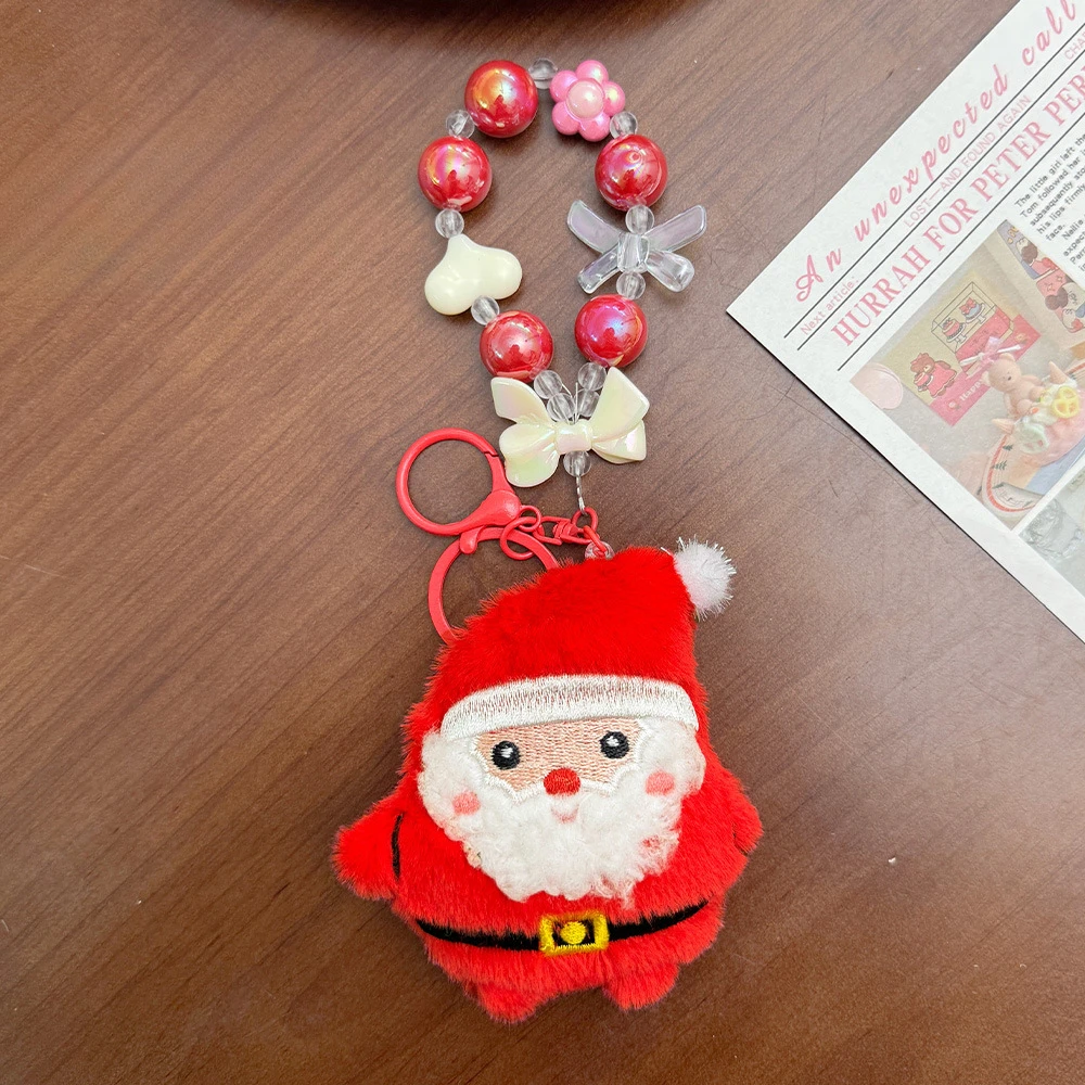 Stuffed Animals Plush Christmas Plush Keychain Cartoon Doll Creative Backpack Hanging Decoration Christmas Juguetes Present