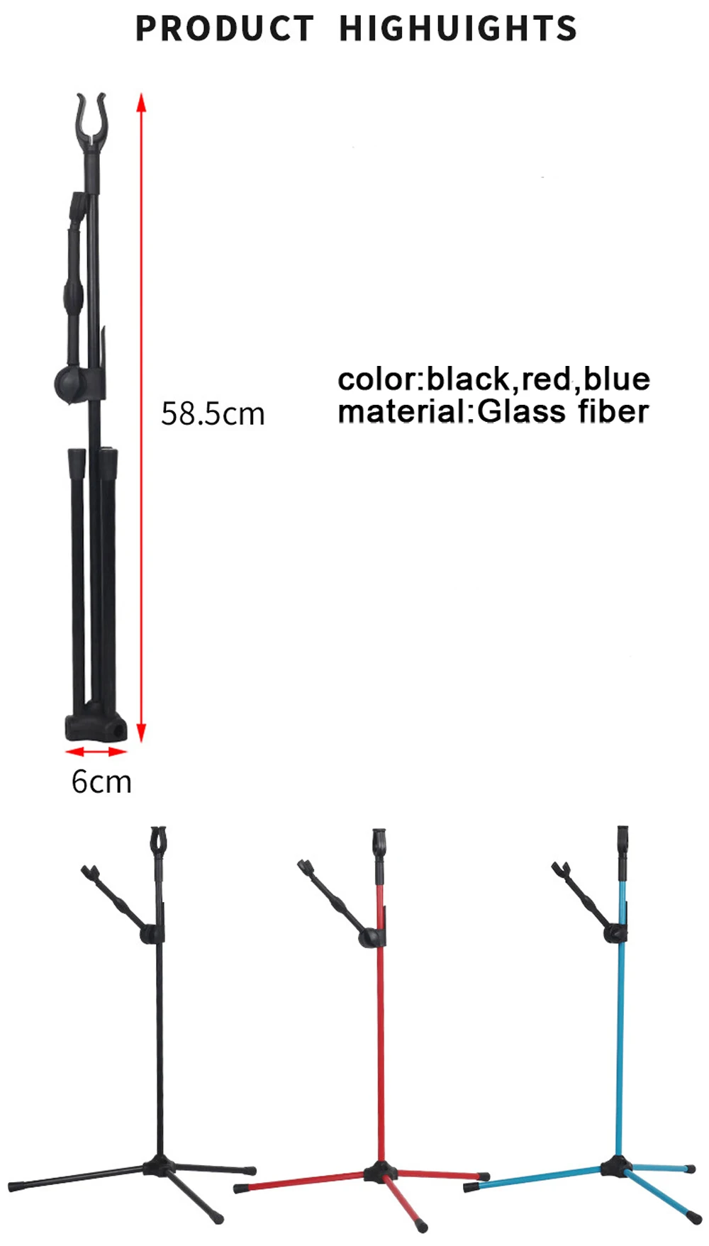

Archery Bow Stand Holder Foldable Metal Construction Recurve Bow Bracket Rack Hanger Shooting Accessories