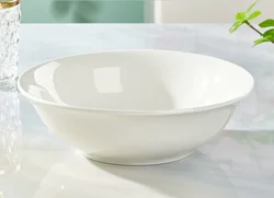9 inch, Quality plain white bone china  large soup bowls, chinese style dinnerware for servies, pottery food storage containers
