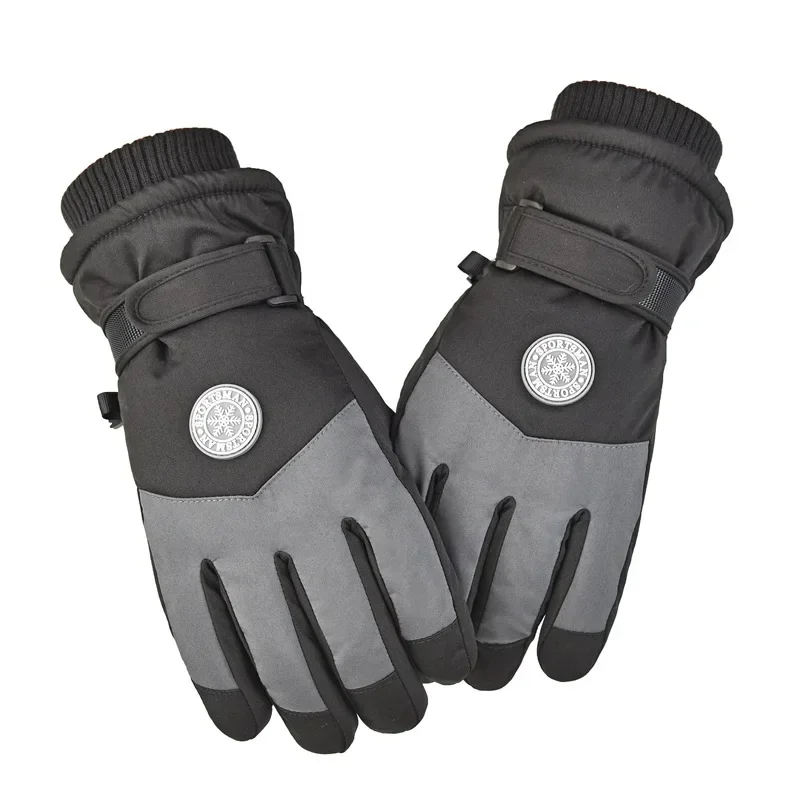 Cold Proof Winter Ski Gloves Outdoor Padded Warm Electric Car Riding Gloves Non-slip Waterproof Touch Screen Gloves for MenWomen