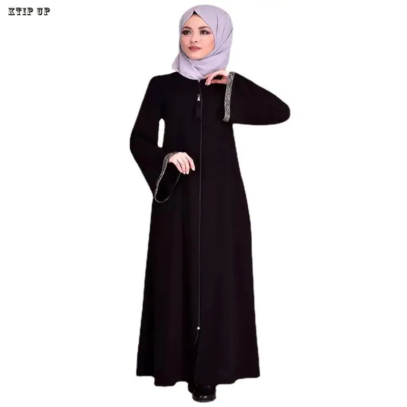 Satin Hijab Dress for Women, Ramadan Abaya, Turkey Kaftan, Caftan, Marocain, Muslim Robe, Islam Maxi Robe